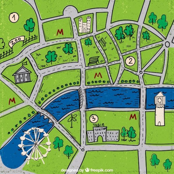 Схема города