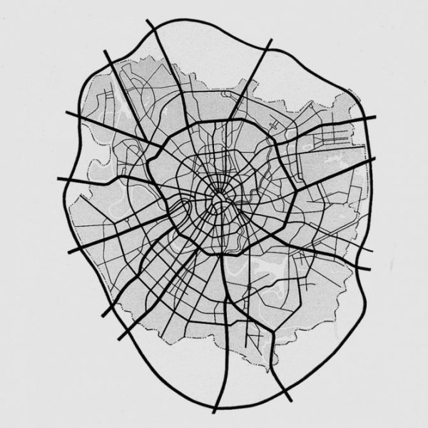 Радиально-Кольцевая планировка города Москва