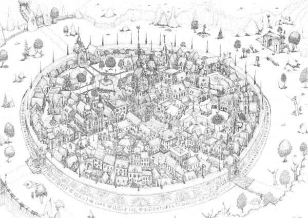Карта средневекового города