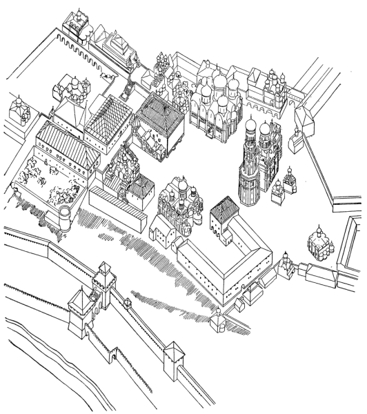 Ансамбль Московского Кремля. Центральная часть. Реконструкция.