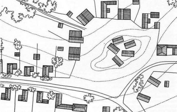 Проект Средневековая деревня план местности