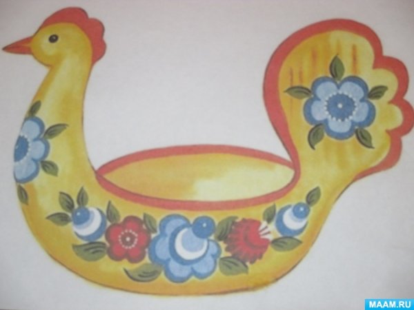 Городецкая роспись утица