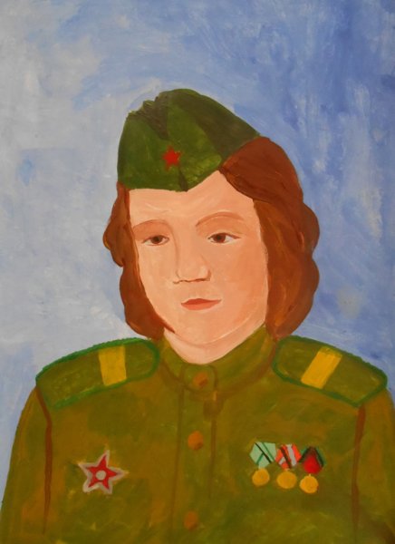 Портрет военного карандашом