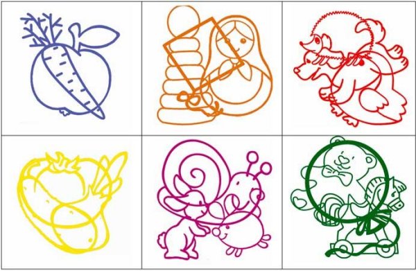 Фигуры Поппельрейтера для дошкольников