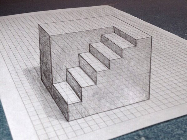 3д рисунки легкие