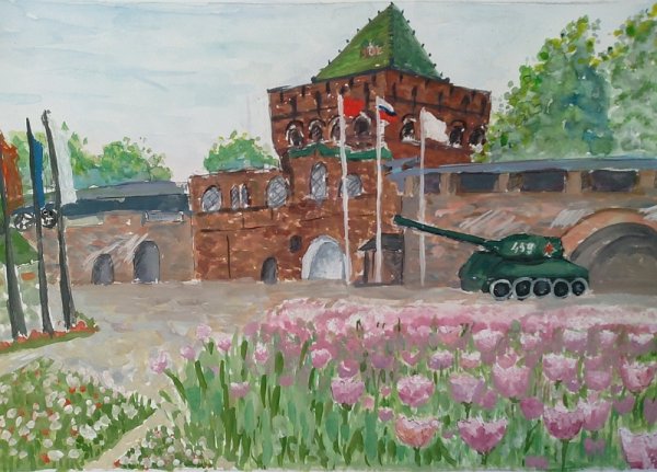 Рисуем Нижегородский Кремль