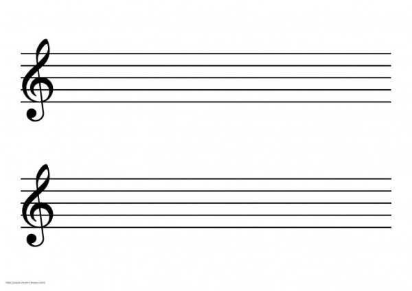 Нотный стан крупный