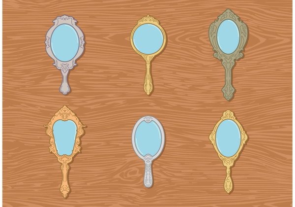 Рисунок отражение в машинном зеркале