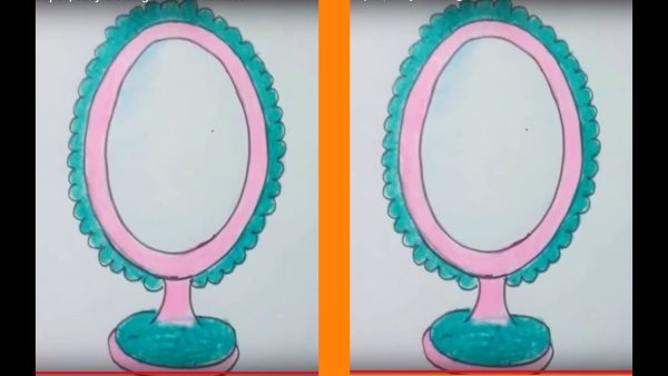 Зеркало раскраска