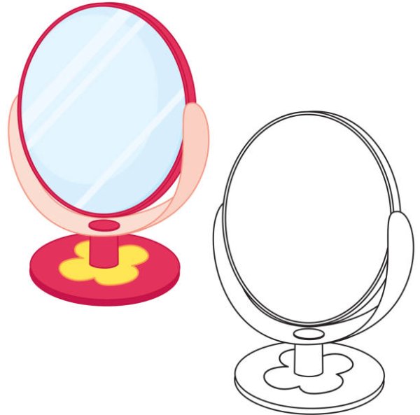 Зеркало карандашом