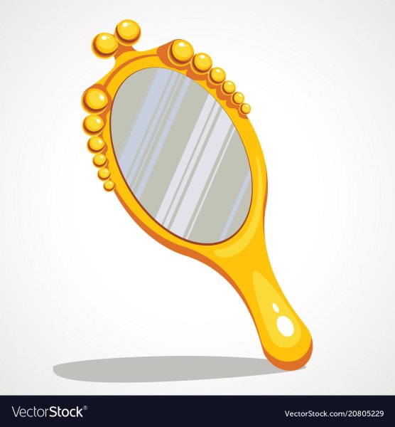 Антикварное зеркало набросок