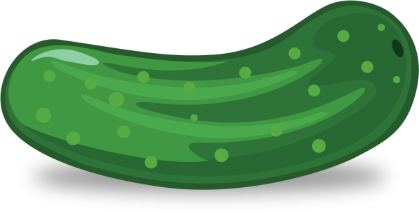 Нарисовать огурец