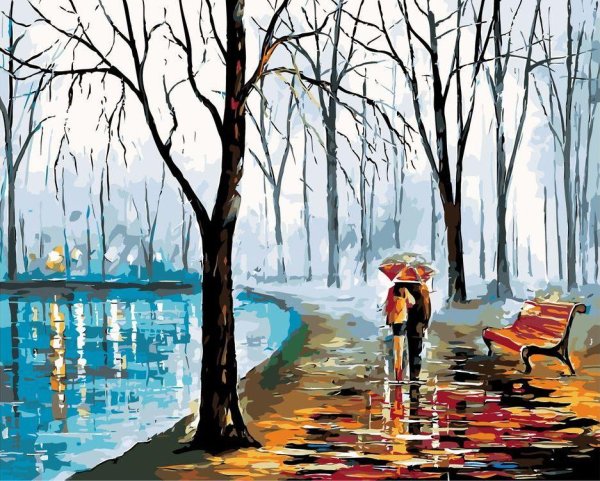 Пейзаж с людьми