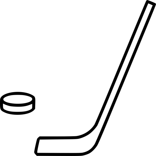 Клюшка и шайба раскраска для детей