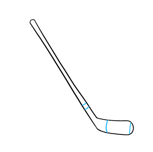 Хоккейная клюшка контур