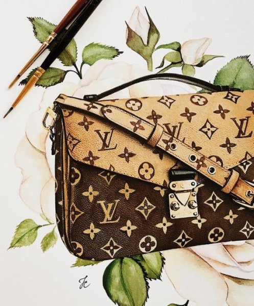 Сумка Луи Виттон вектор