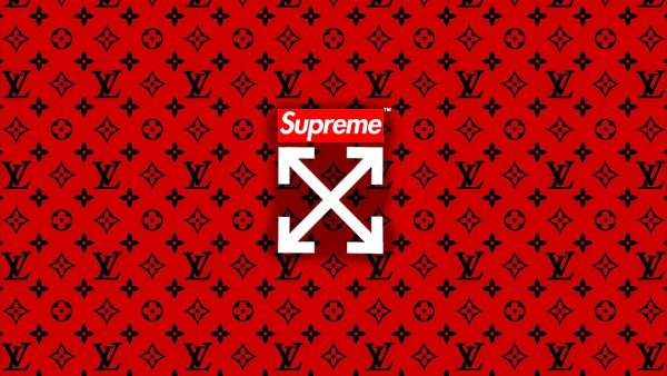 Supreme x Louis Vuitton принт