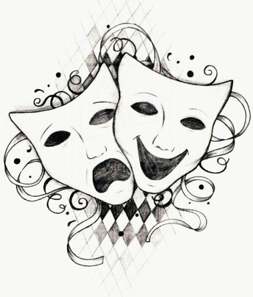 Эскиз театральной маски
