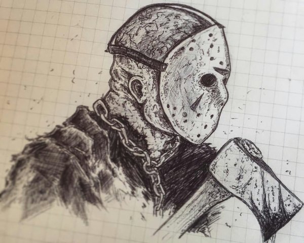 Джейсон Вурхис разукрашка