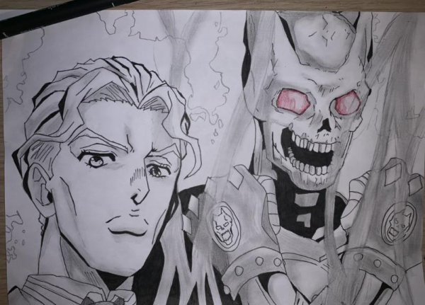 Кира Йошикаге карандашом