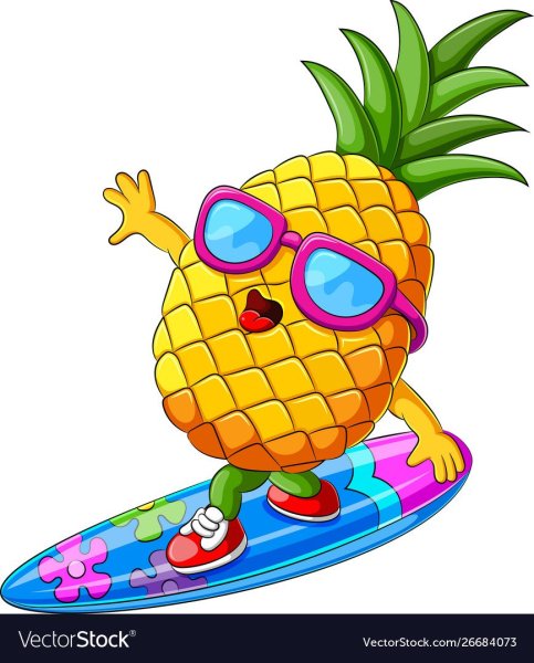 Рисунок ананаса для срисовки