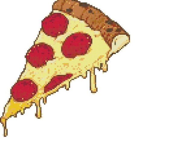 Кусок пиццы арт