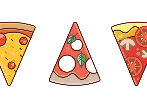 Треугольный кусок пиццы