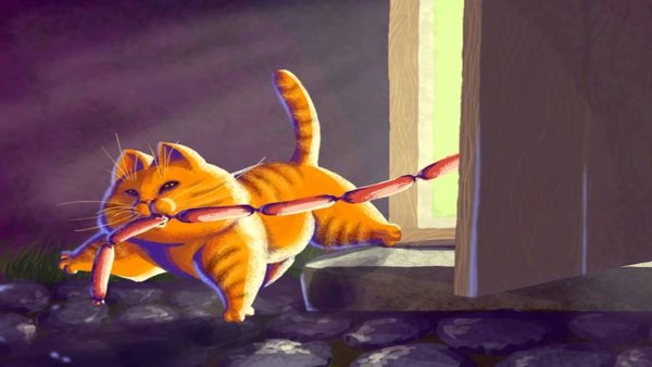 Рисунок к рассказу кот ворюга Паустовский