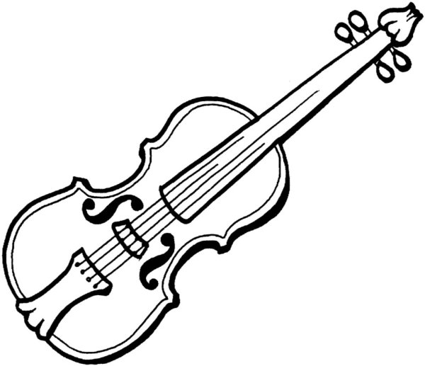 Скрипка рисунок
