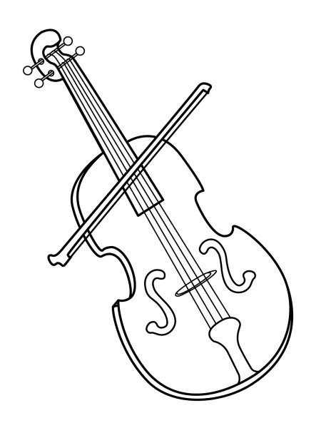 Скрипка мультяшная