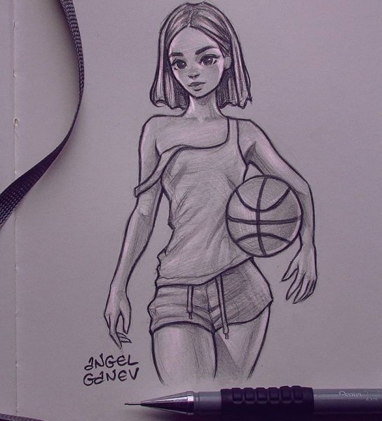 Красивые рисунки людей карандашом