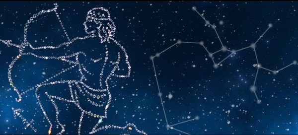 Созвездие стрельца схематично