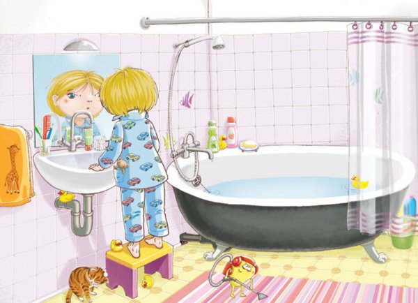 Ванная комната для дошкольников