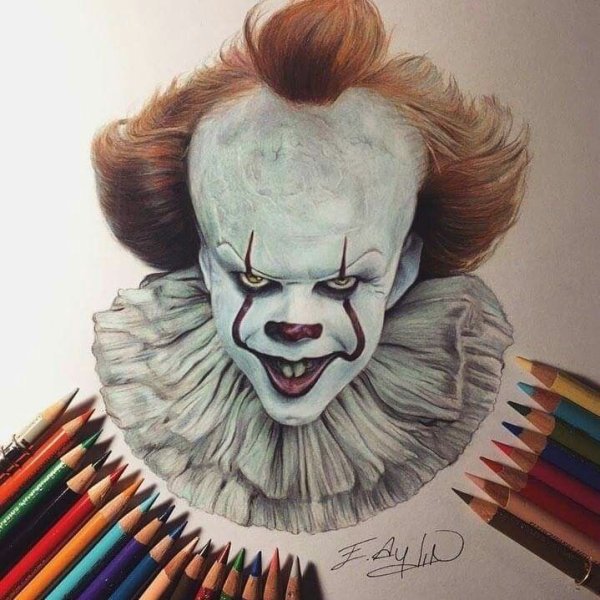 Оно клоун ПЕННИВАЙЗ рисунок