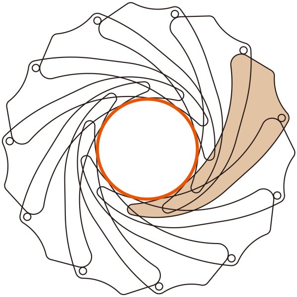 Ирисовая диафрагма лепестки
