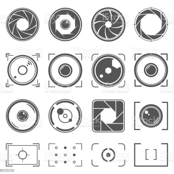 Объектив камеры вектор