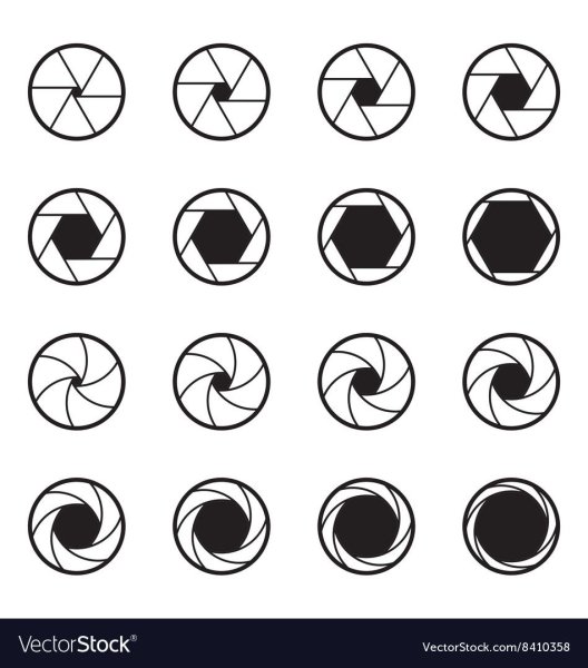 Затвор фотоаппарата вектор