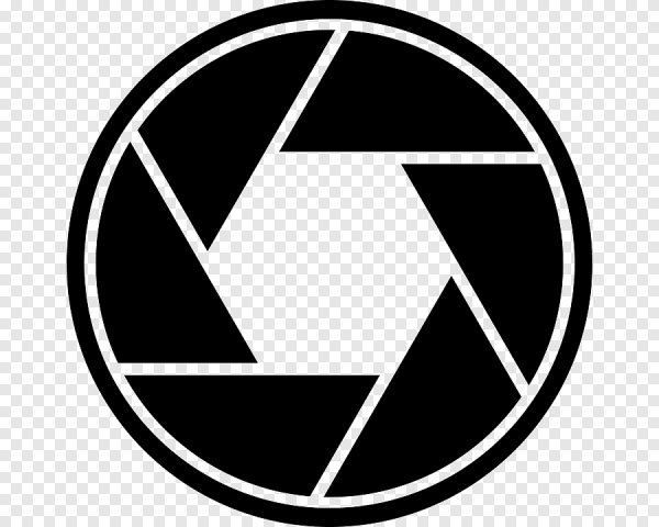 Стилизованный объектив фотоаппарата