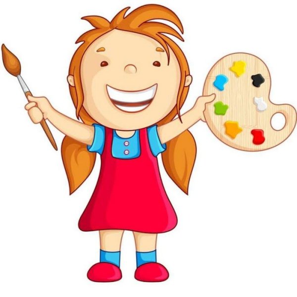 Ребенок с кисточкой