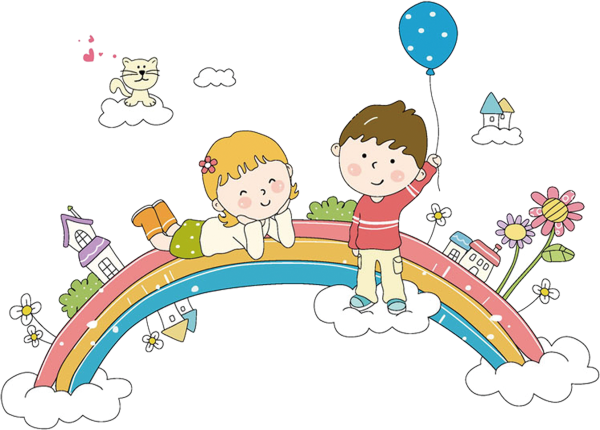 Дети на прозрачном фоне