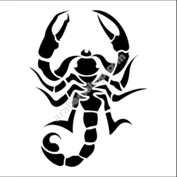 Тату Скорпион трафарет