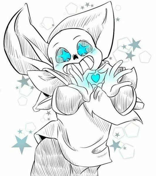 Андертейл рисунки Санса