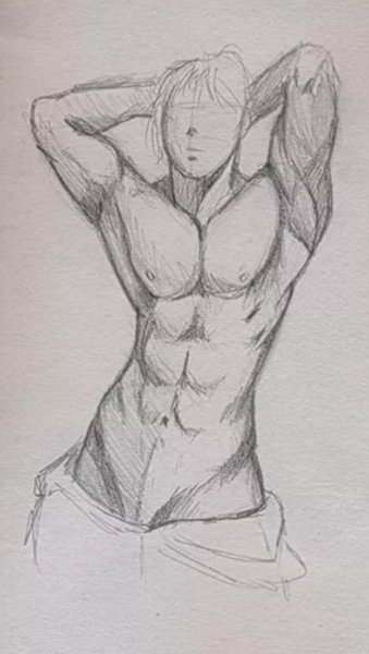 Торс зарисовки