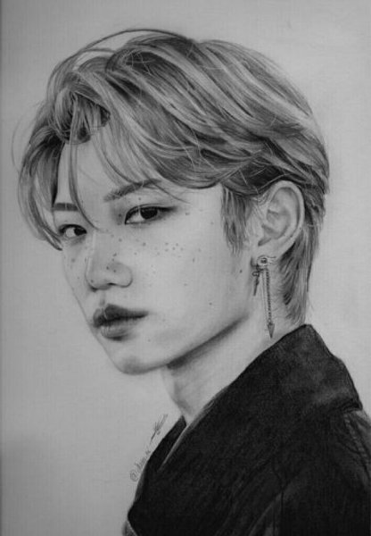 Феликс Stray Kids рисунок