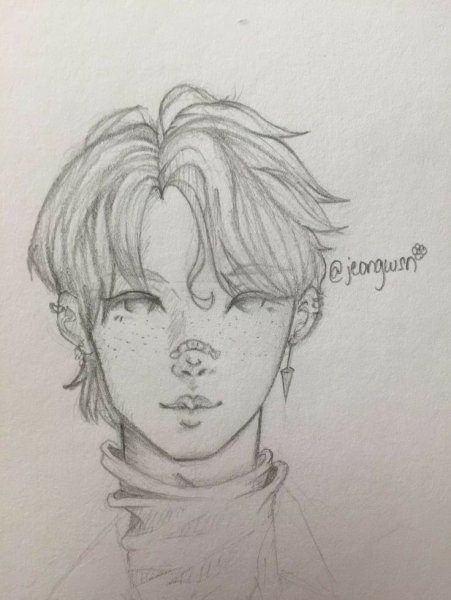 Хёнджин Stray Kids скетч