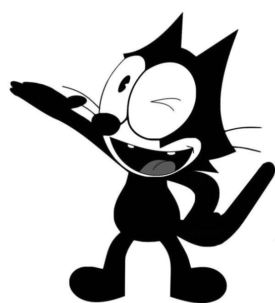 Кот Феликс рисовать