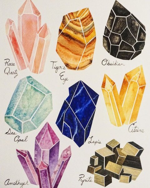 Кристалл рисунок