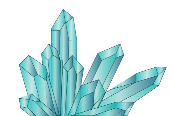 Друза кристаллов рисунок