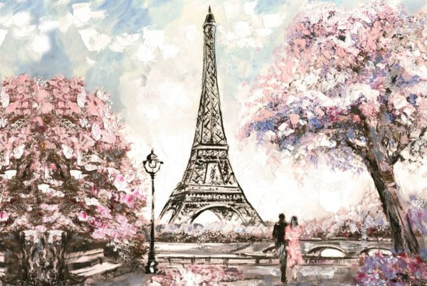 Алмазная мозаика Париж Эйфелева башня