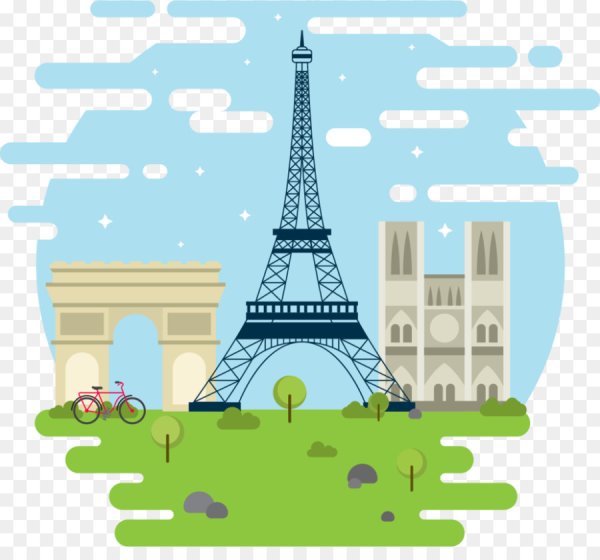 Париж мультяшный